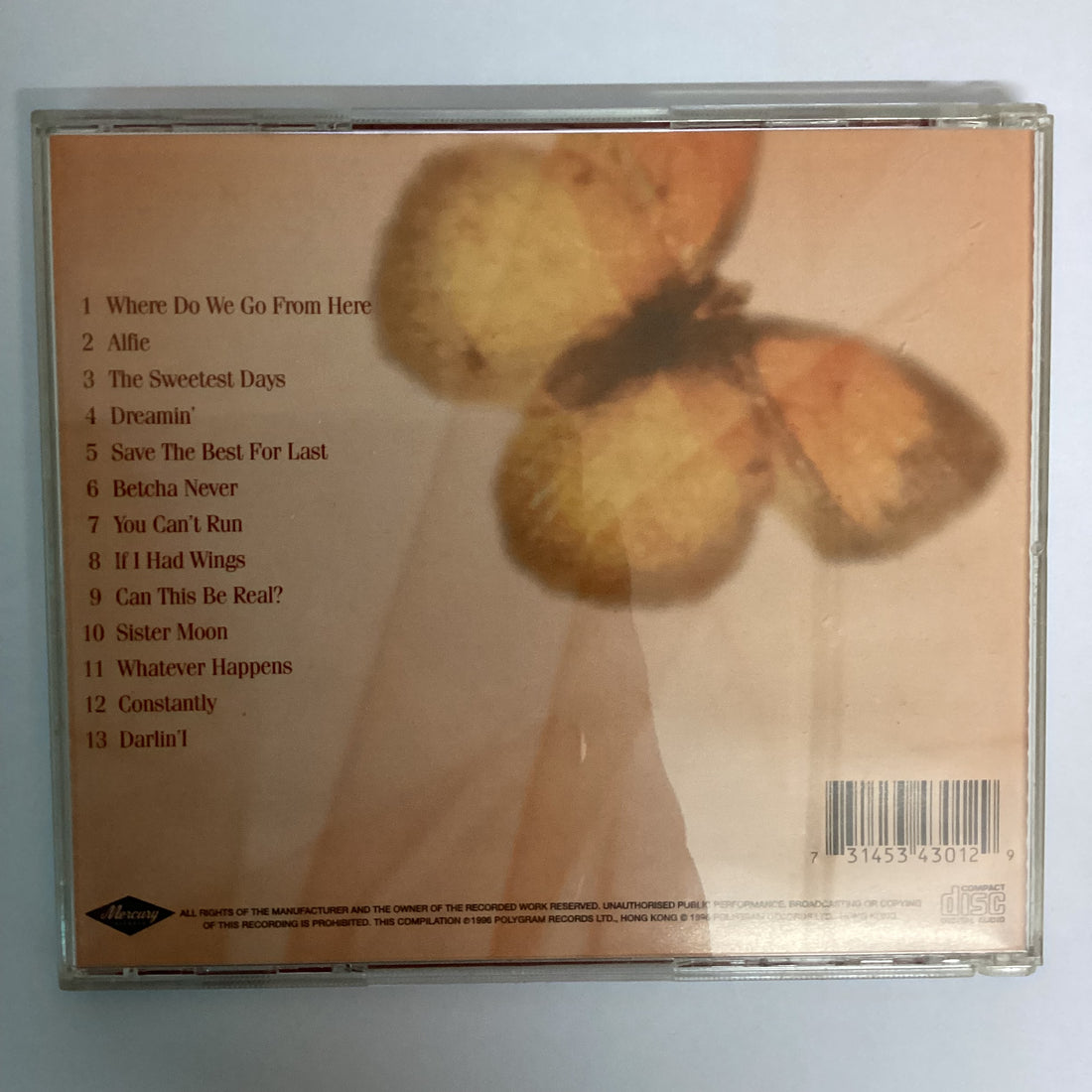 ซีดี Vanessa Williams - To Hong Kong With Love CD VG+