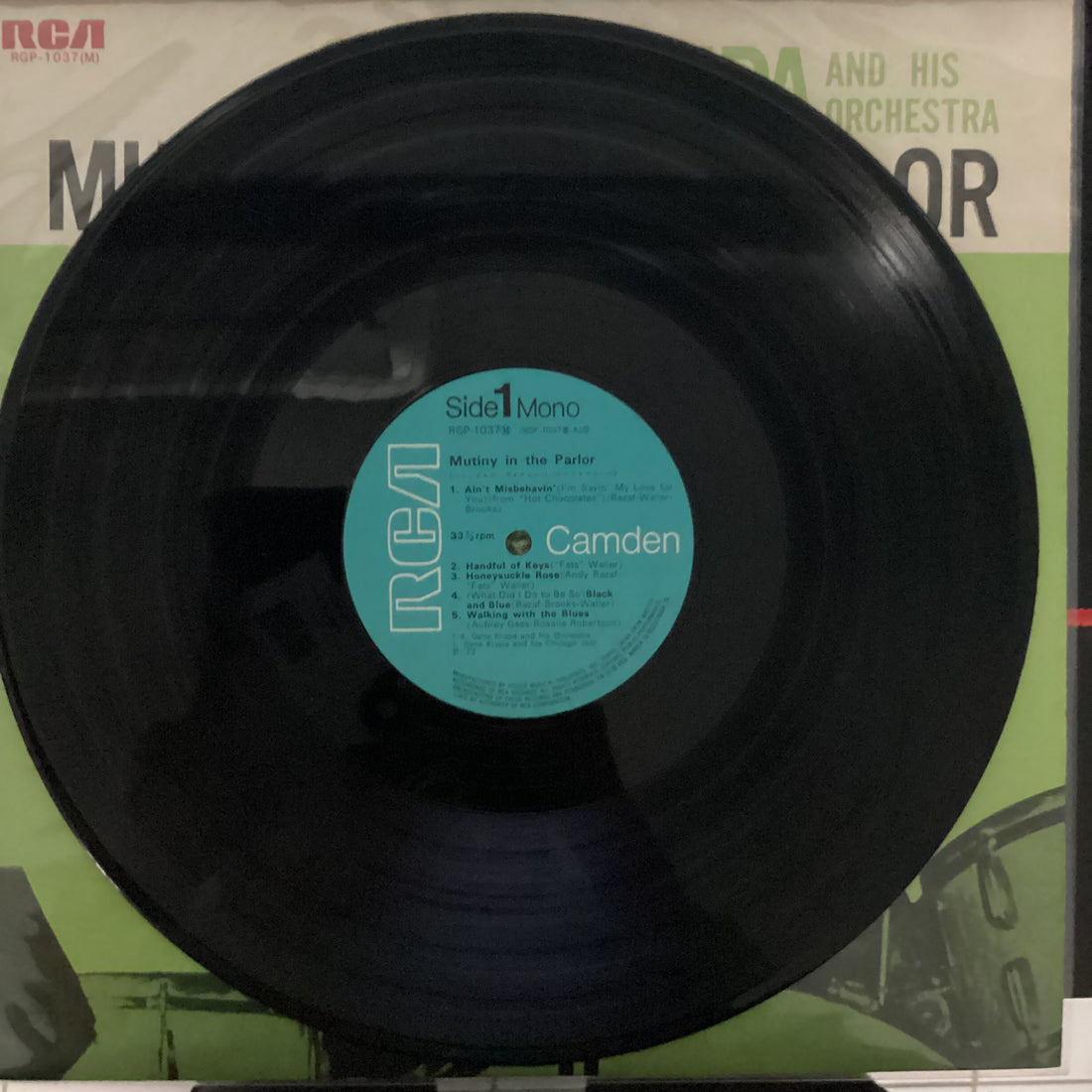 แผ่นเสียง Gene Krupa And His Orchestra - Mutiny In The Parlor Vinyl VG+