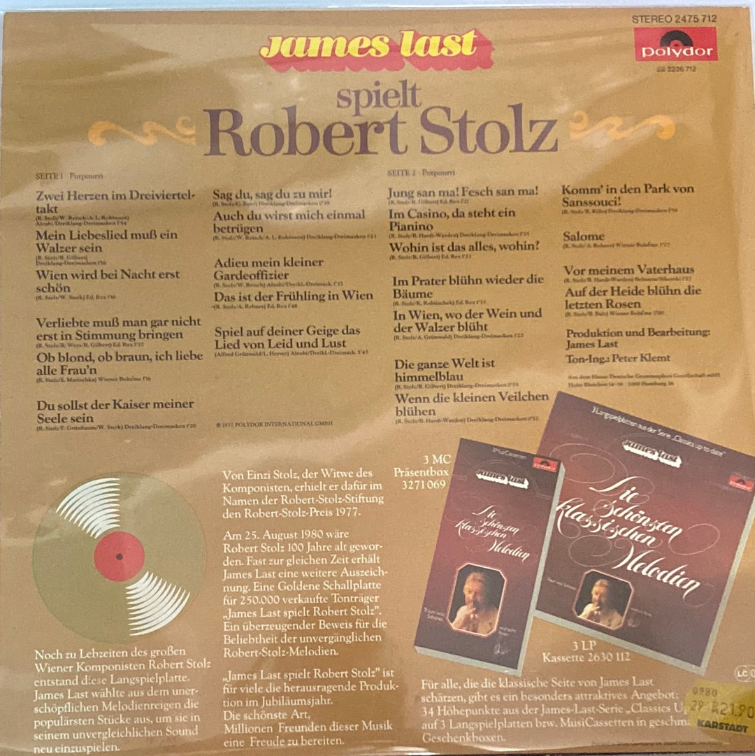 แผ่นเสียง James Last - James Last Spielt Robert Stolz (Vinyl) (VG+)