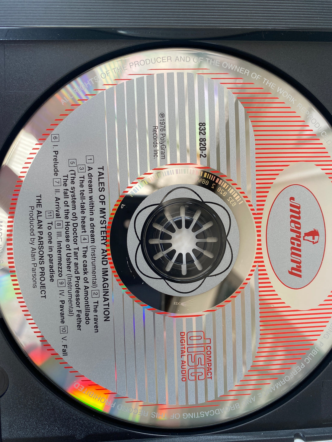 ซีดี The Alan Parsons Project - Tales Of Mystery And Imagination CD NM or M-