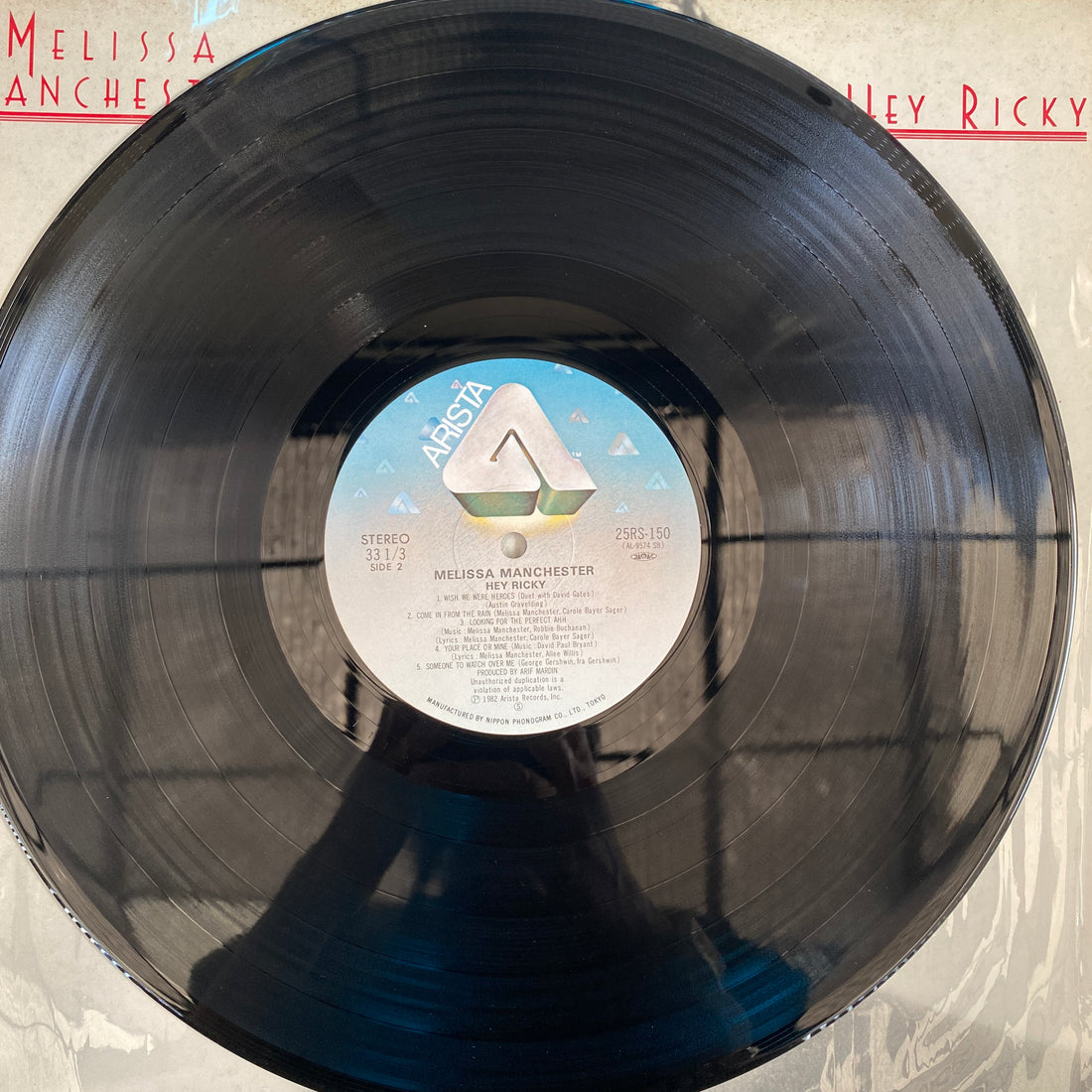 แผ่นเสียง Melissa Manchester - Hey Ricky Vinyl VG+