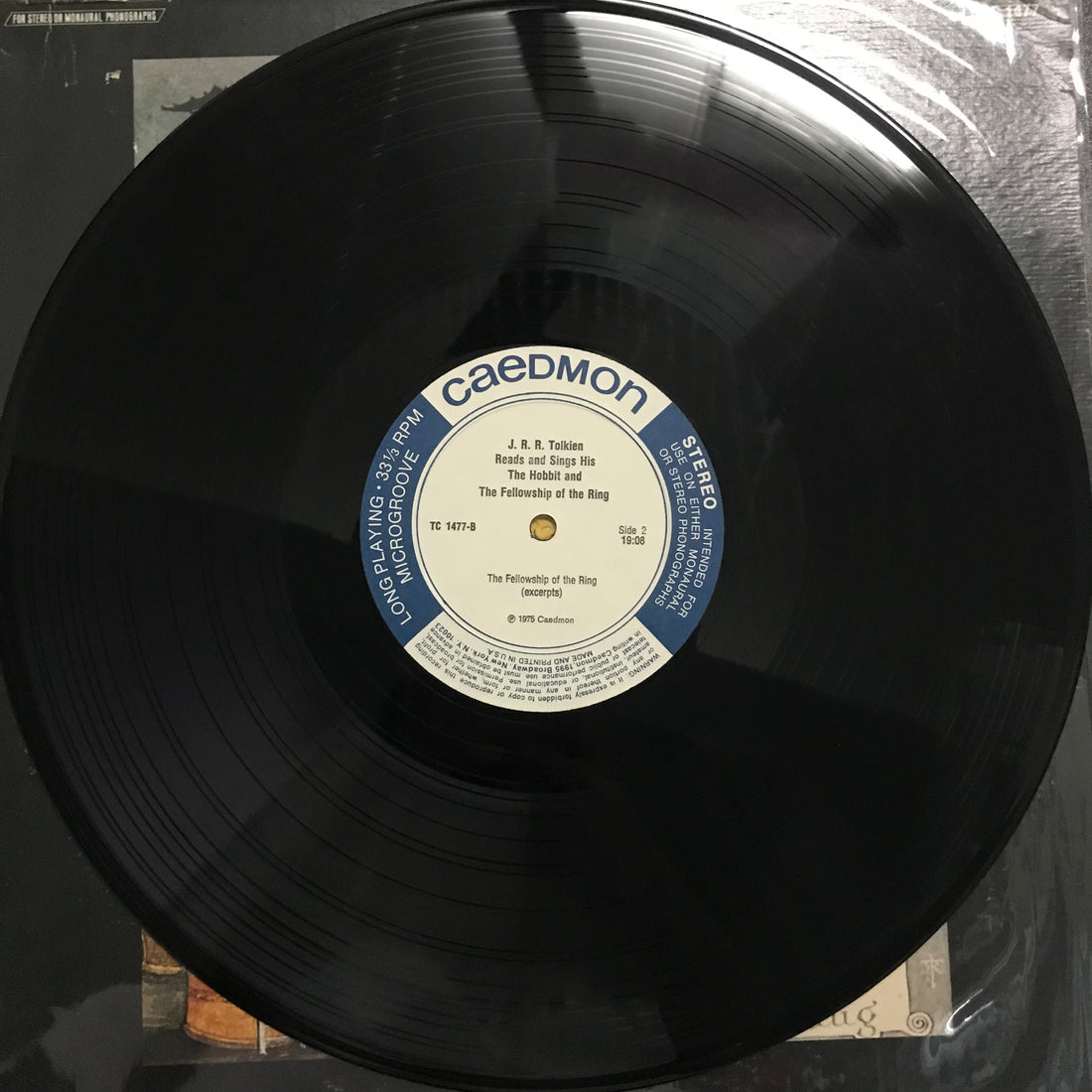 แผ่นเสียง J.R.R. Tolkien - Reads And Sings His The Hobbit And The Fellowship Of The Ring Vinyl VG+