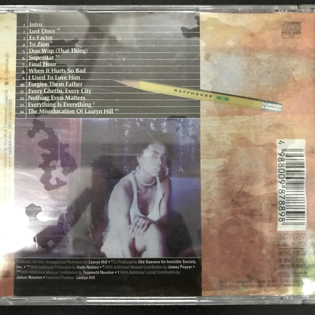 ซีดี Lauryn Hill / Lauryn Hill - The Miseducation Of Lauryn Hill = ミスエデュケーション CD VG+