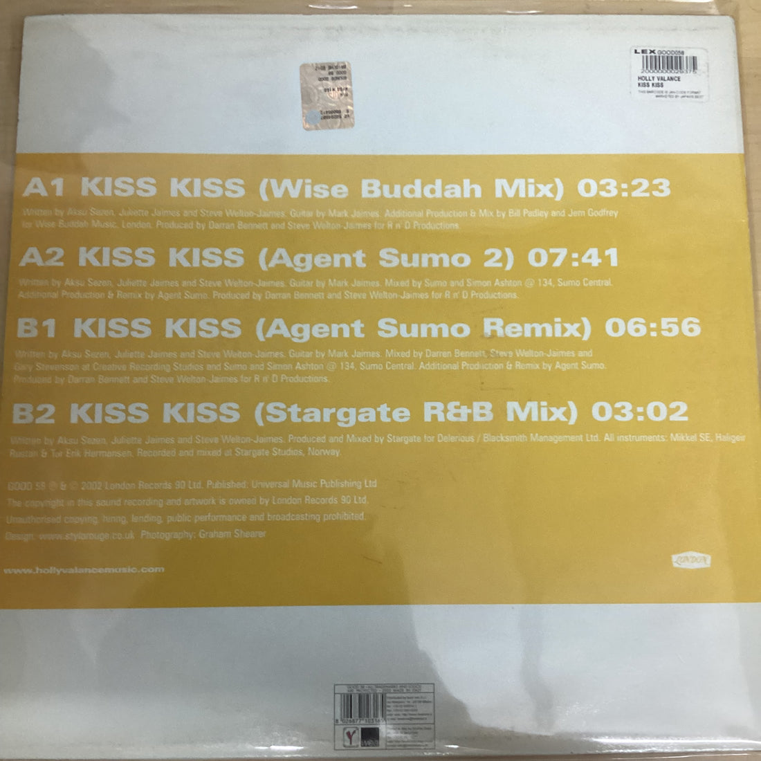 แผ่นเสียง Holly Valance - Kiss Kiss Vinyl VG+