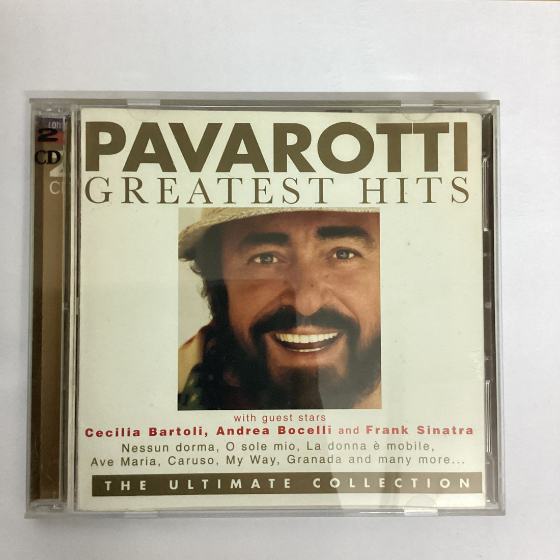 ซีดี Luciano Pavarotti With Guest Stars Cecilia Bartoli, Andrea Bocelli, Frank Sinatra - Greatest Hits The Ultimate Collection CD VG 2CDs