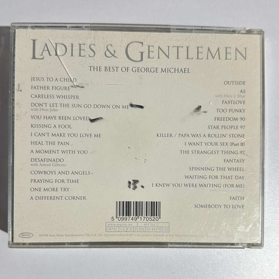 ซีดี George Michael - Ladies & Gentlemen The Best Of George Michael CD VG+ แผ่นทอง 2CDs