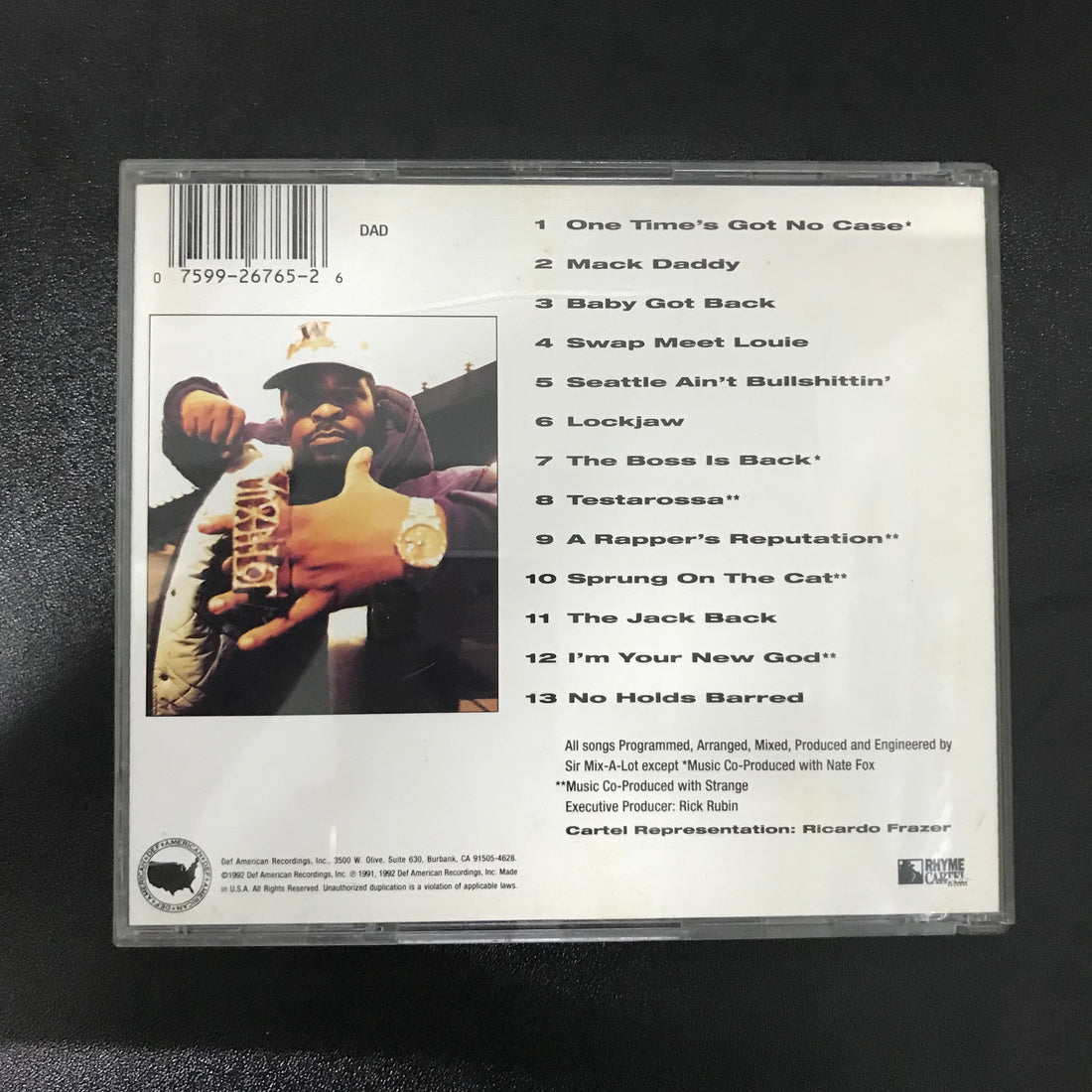 ซีดี Sir Mix-A-Lot - Mack Daddy CD VG+