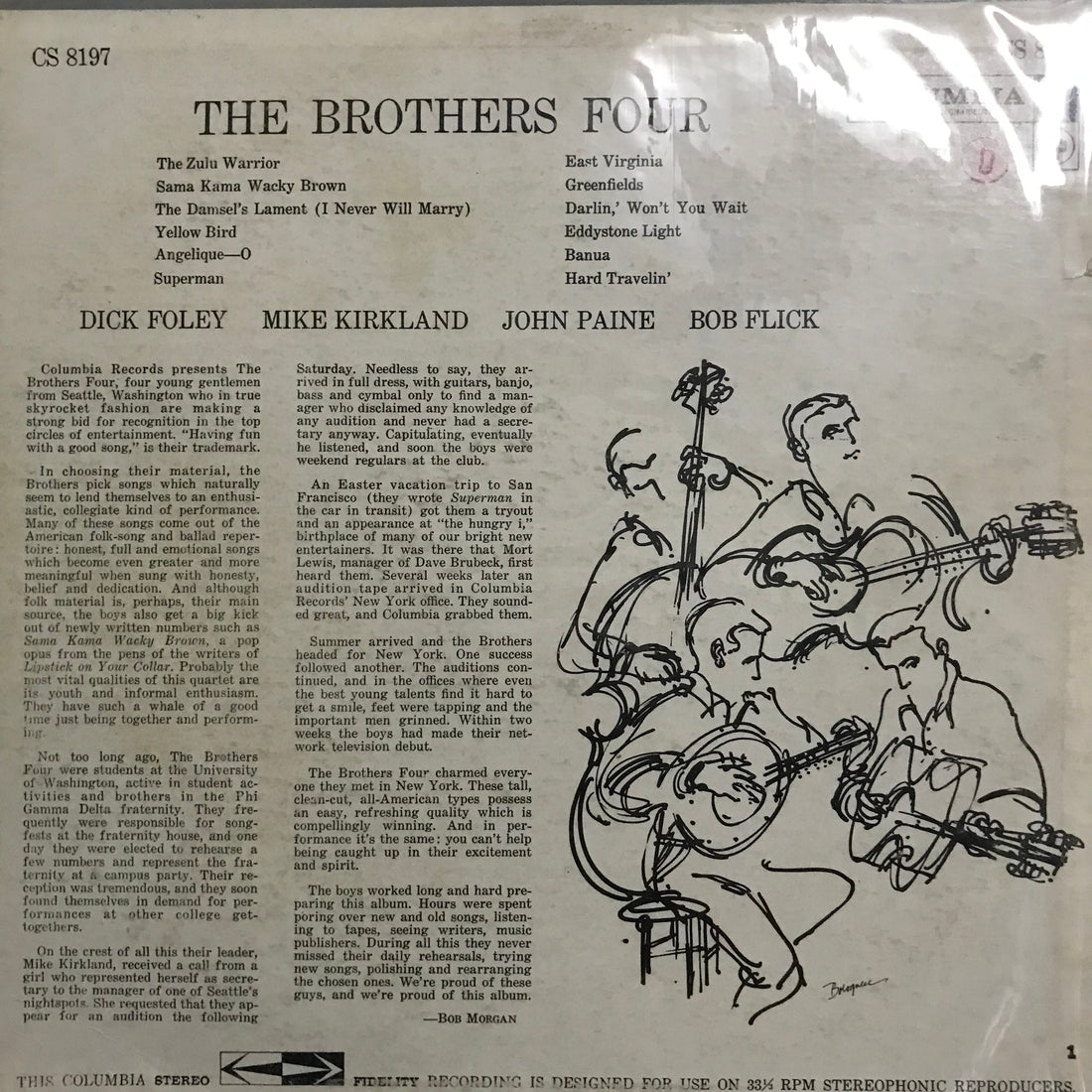 แผ่นเสียง The Brothers Four - The Brothers Four Vinyl VG+