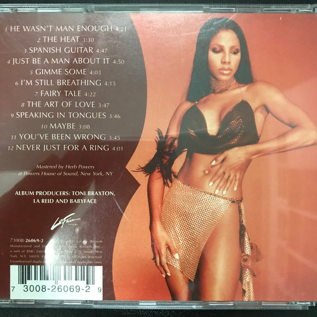 ซีดี Toni Braxton - The Heat CD VG+