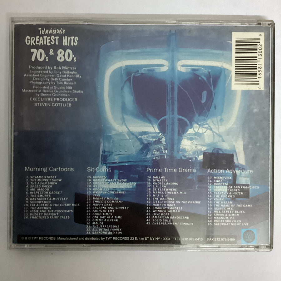 ซีดี Various - Television's Greatest Hits 70's & 80's CD VG+