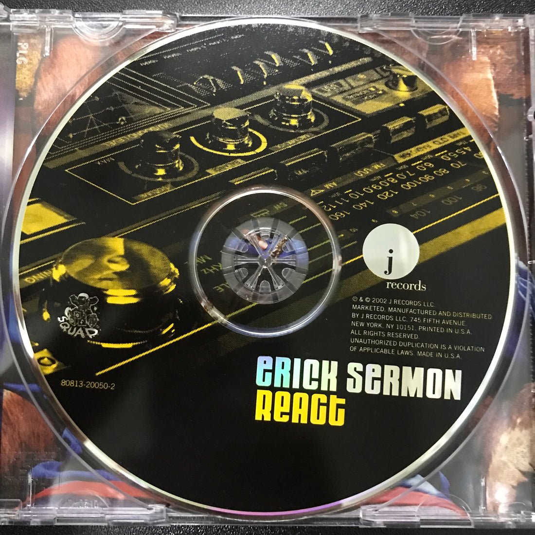 ซีดี Erick Sermon - React CD VG+