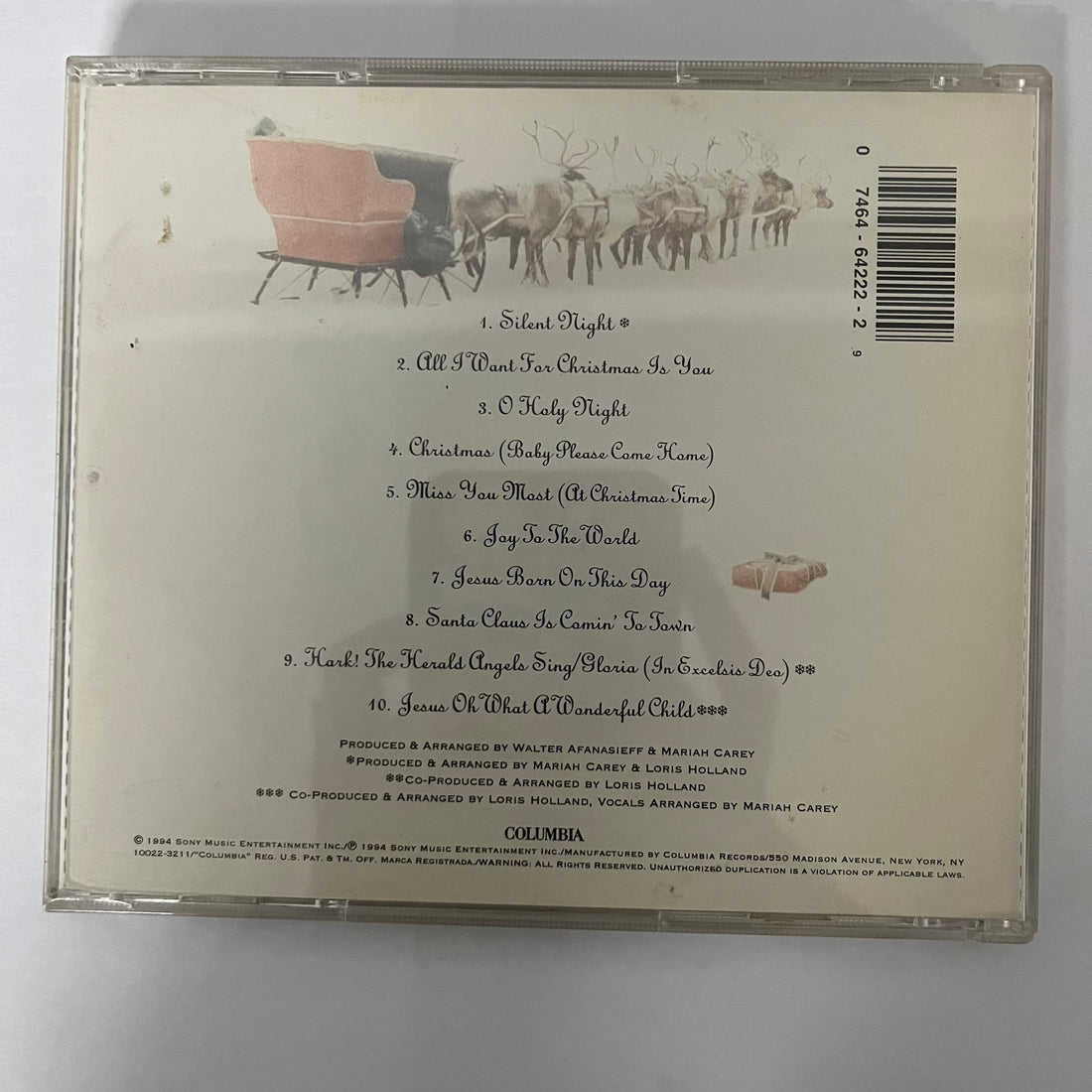 ซีดี Mariah Carey - Merry Christmas CD VG+