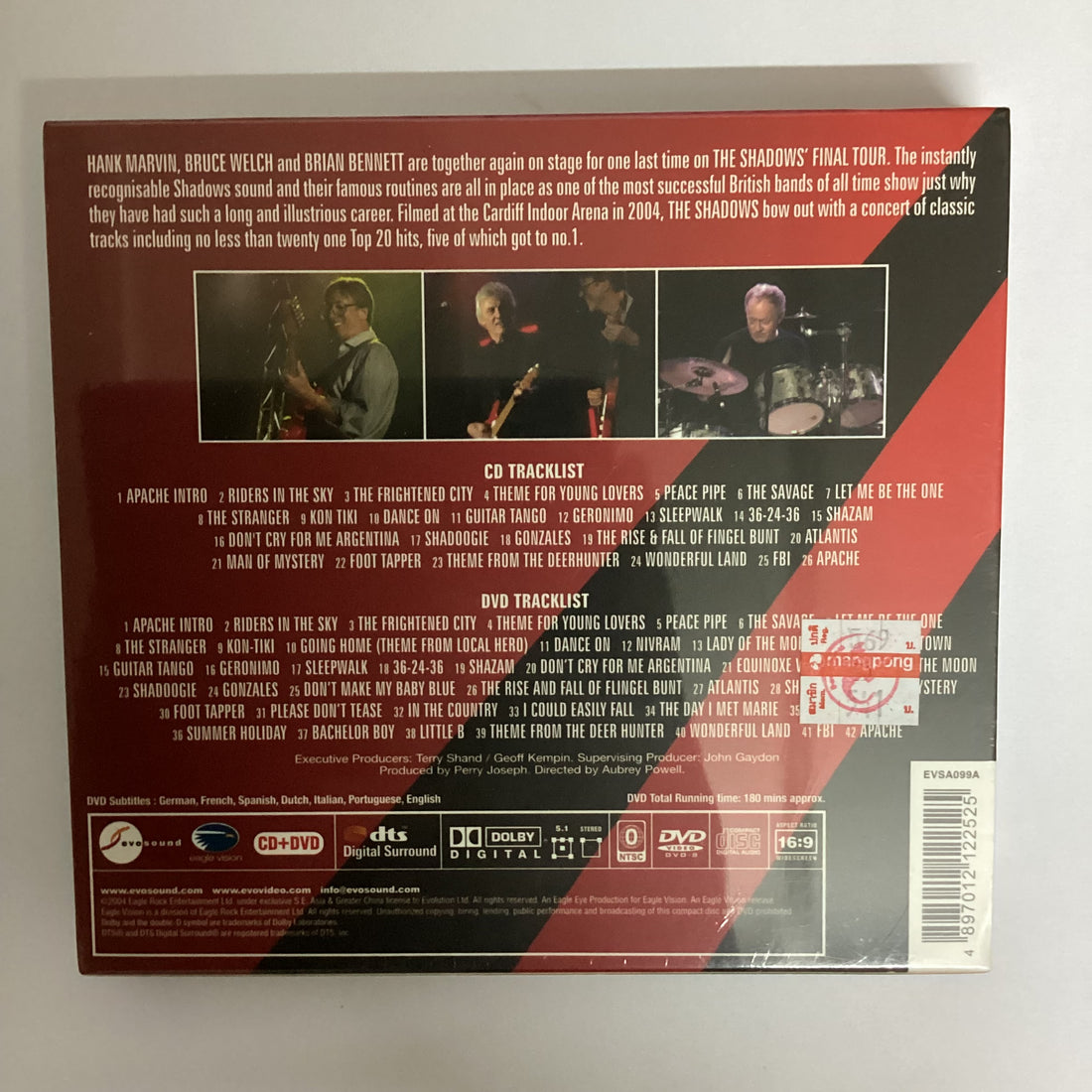 ซีดี The Shadows - The Final Tour CD M 1CD 1DVD