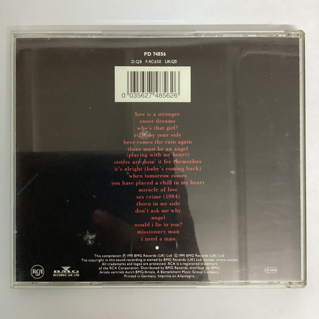 ซีดี Eurythmics - Greatest Hits CD VG+