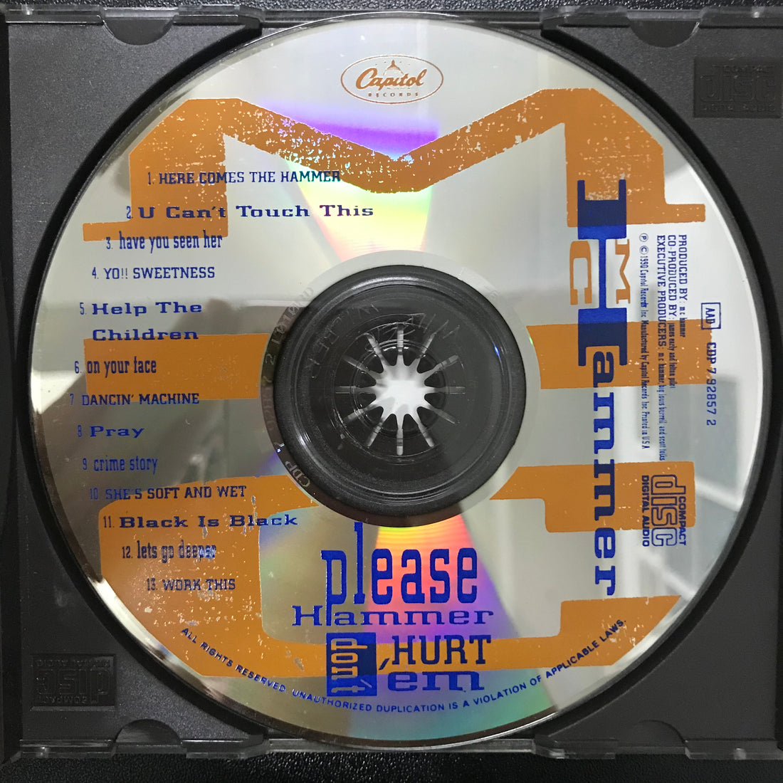 ซีดี MC Hammer - Please Hammer Don't Hurt 'Em CD VG+