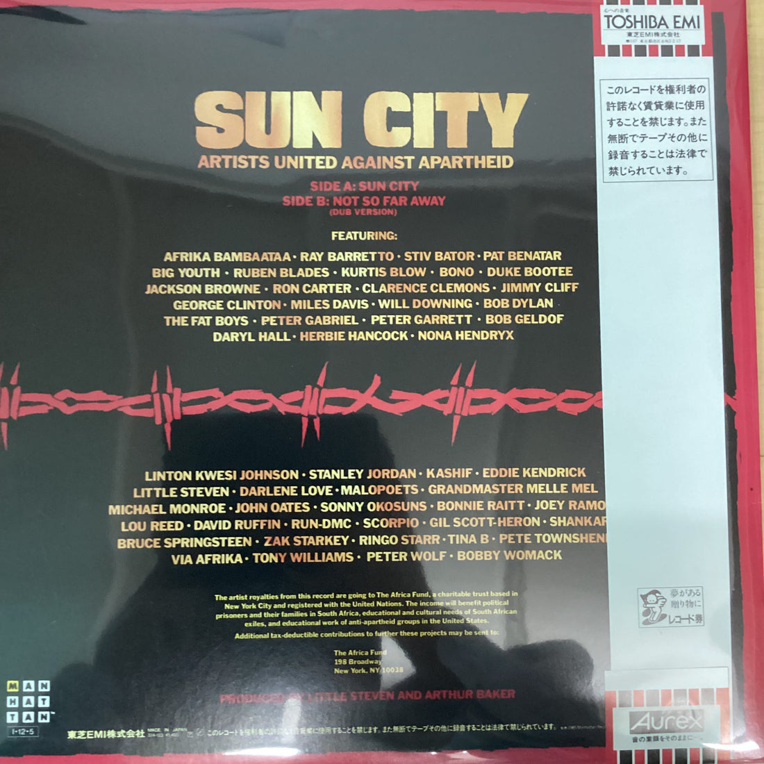 แผ่นเสียง Artists United Against Apartheid - Sun City Vinyl VG+