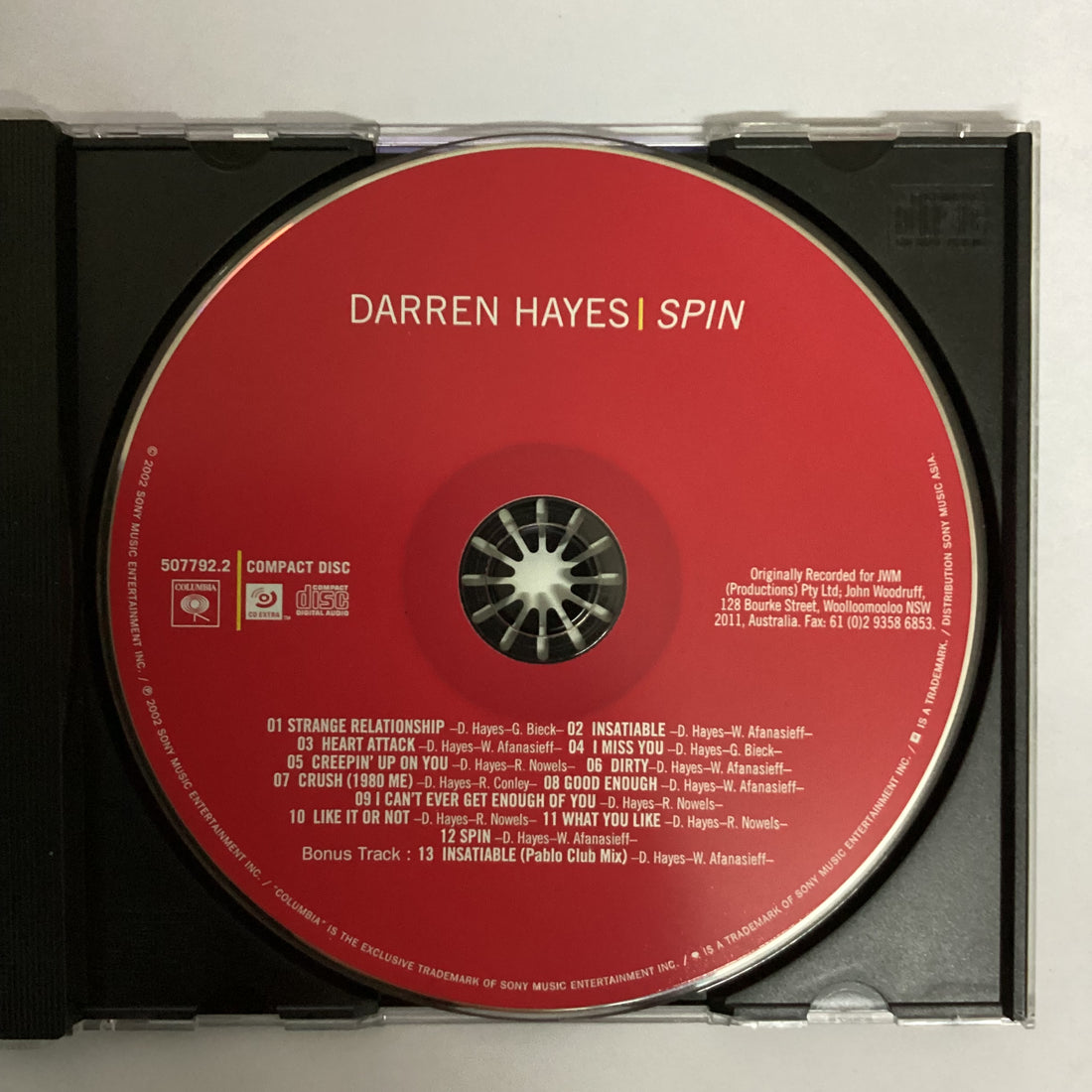 ซีดี Darren Hayes - Spin CD VG+