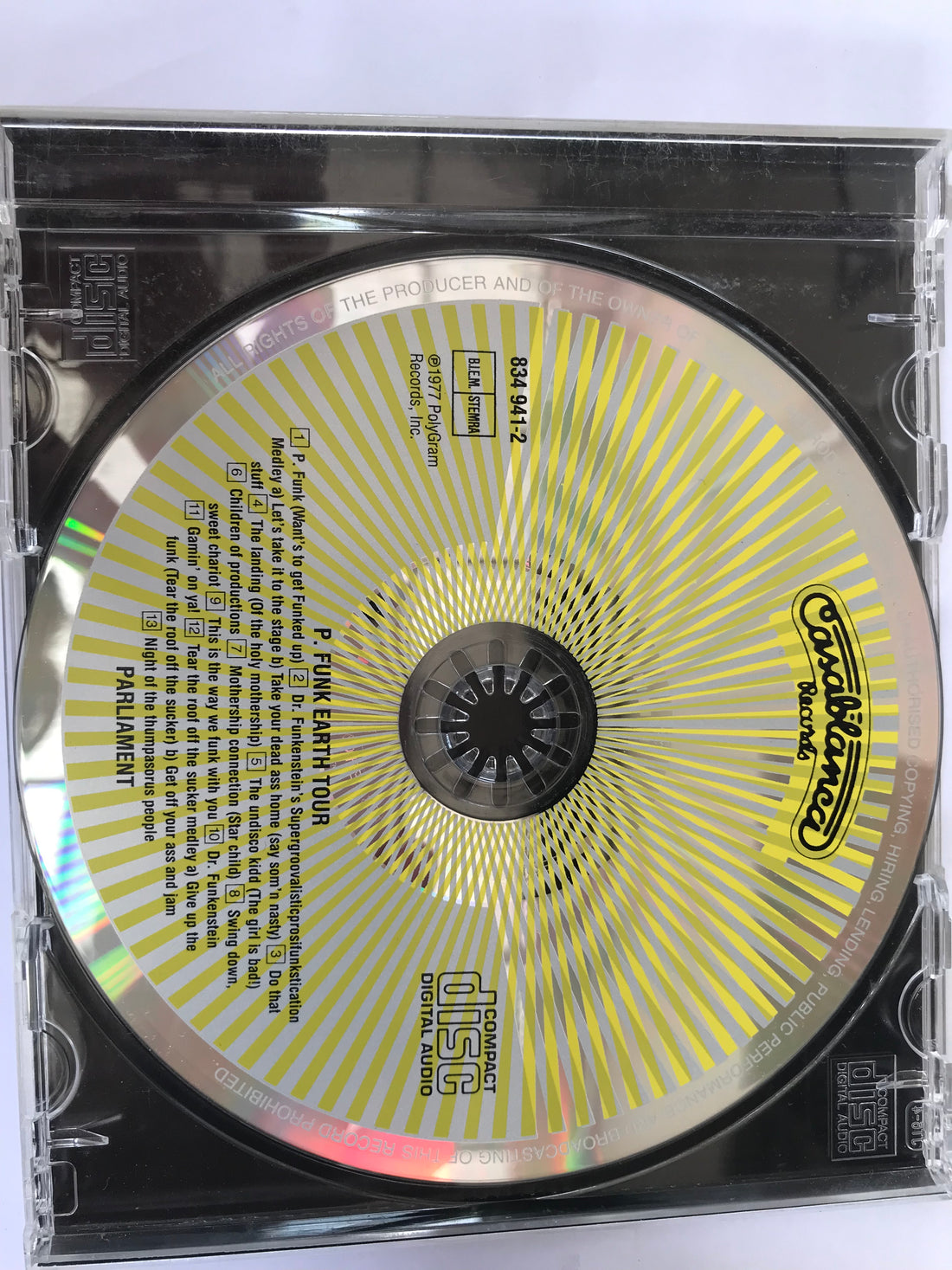 ซีดี Parliament - P. Funk Earth Tour CD VG+