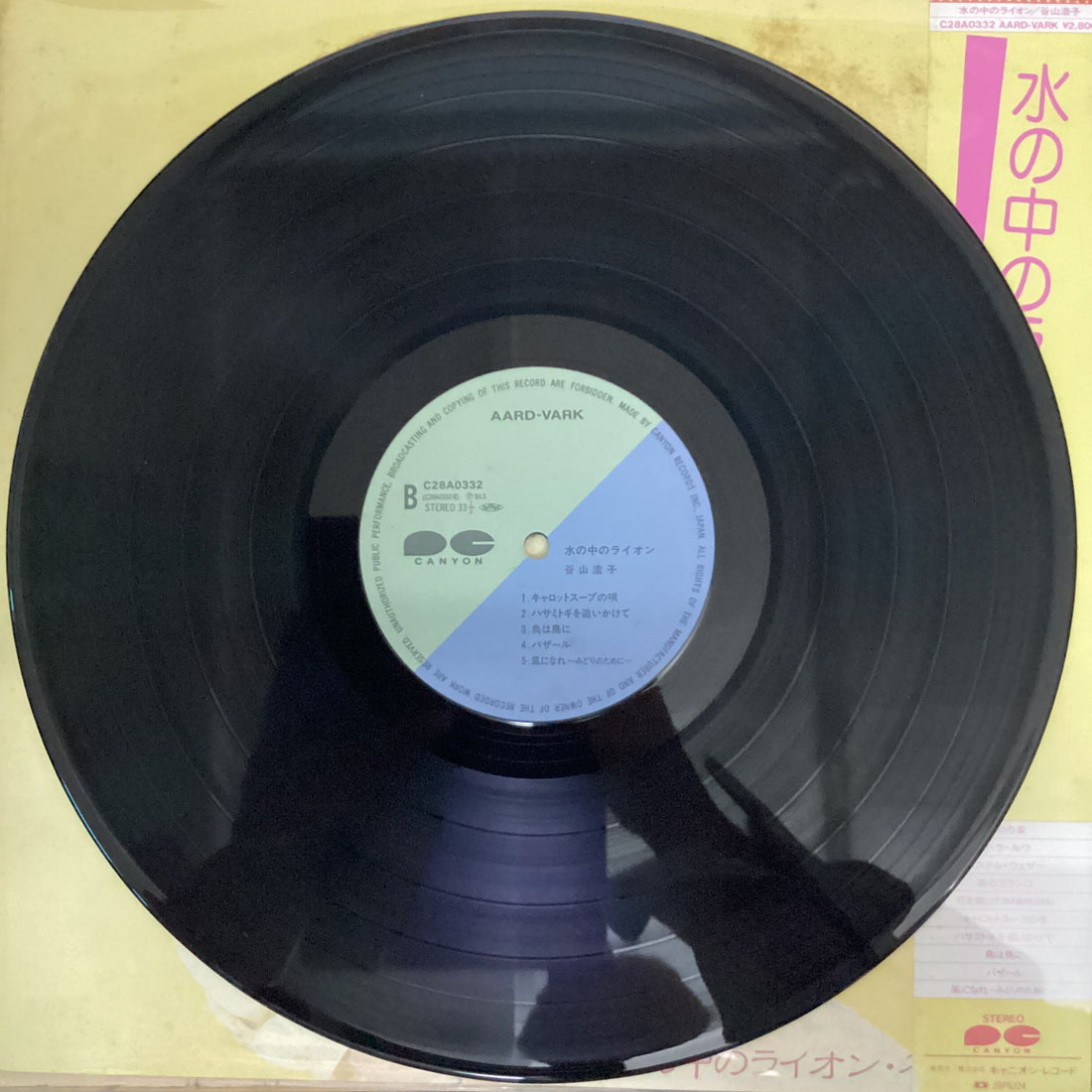 แผ่นเสียง Hiroko Taniyama - 水の中のライオン Vinyl VG+