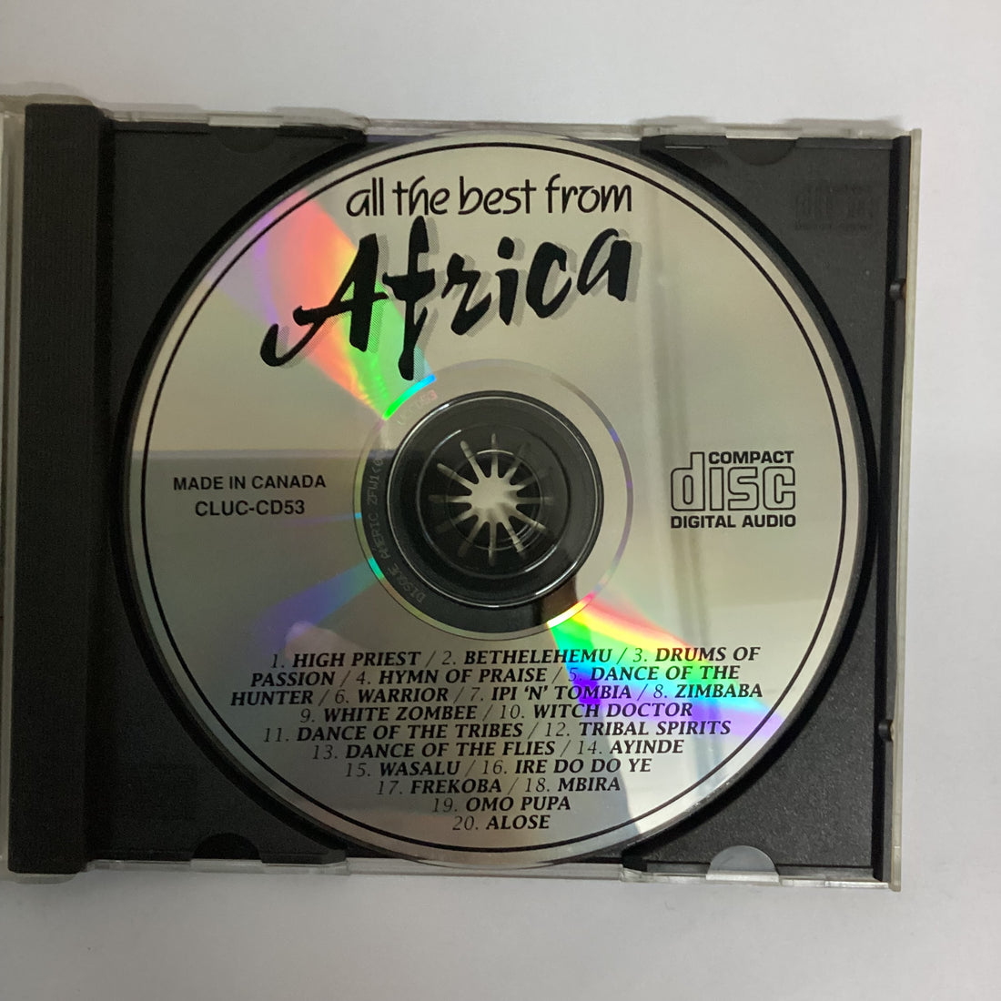 ซีดี Unknown Artist - All The Best From Africa 20 Tribal Songs CD VG+