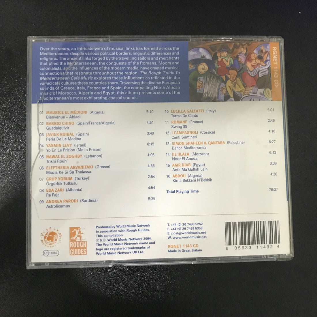 ซีดี Various - The Rough Guide To Mediterranean Café Music CD VG+