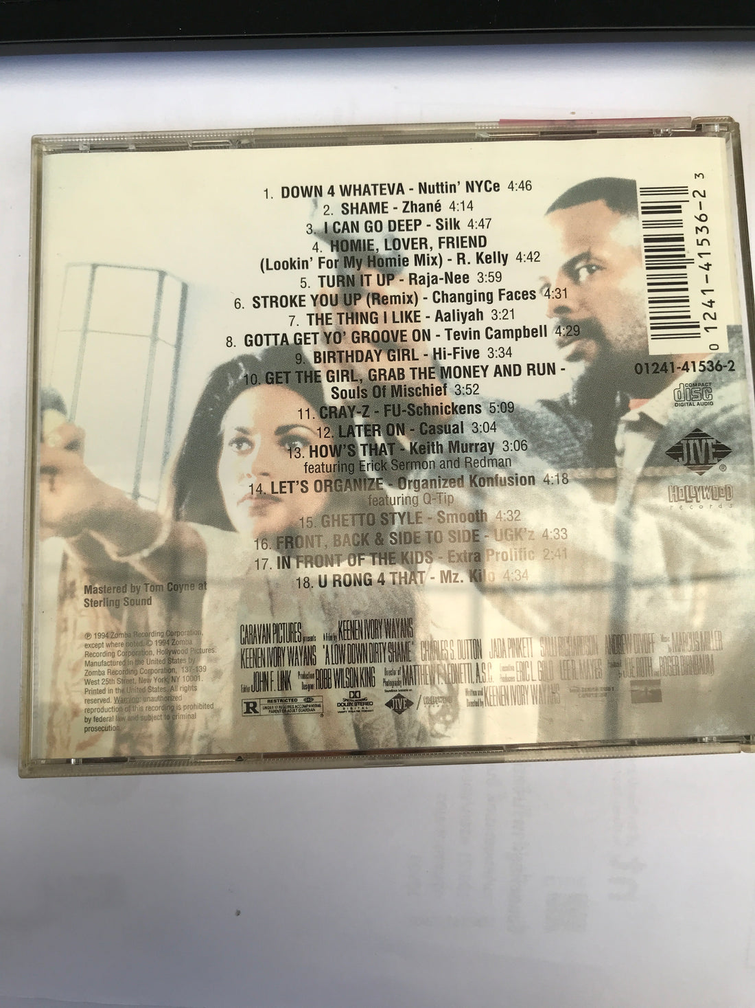 ซีดี Various - A Low Down Dirty Shame The Original Motion Picture Soundtrack CD VG+