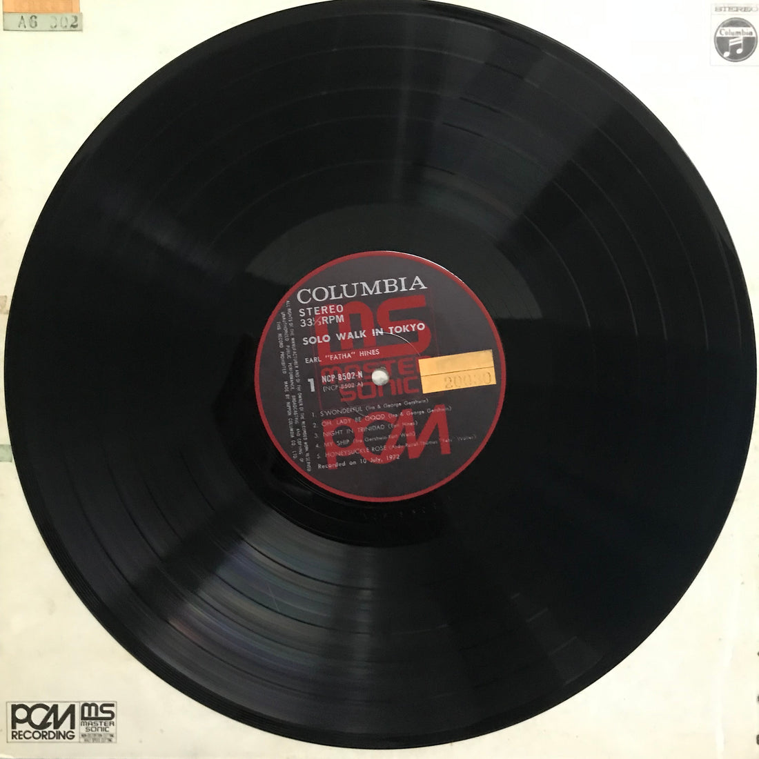 แผ่นเสียง Earl Hines - Solo Walk In Tokyo Vinyl VG+