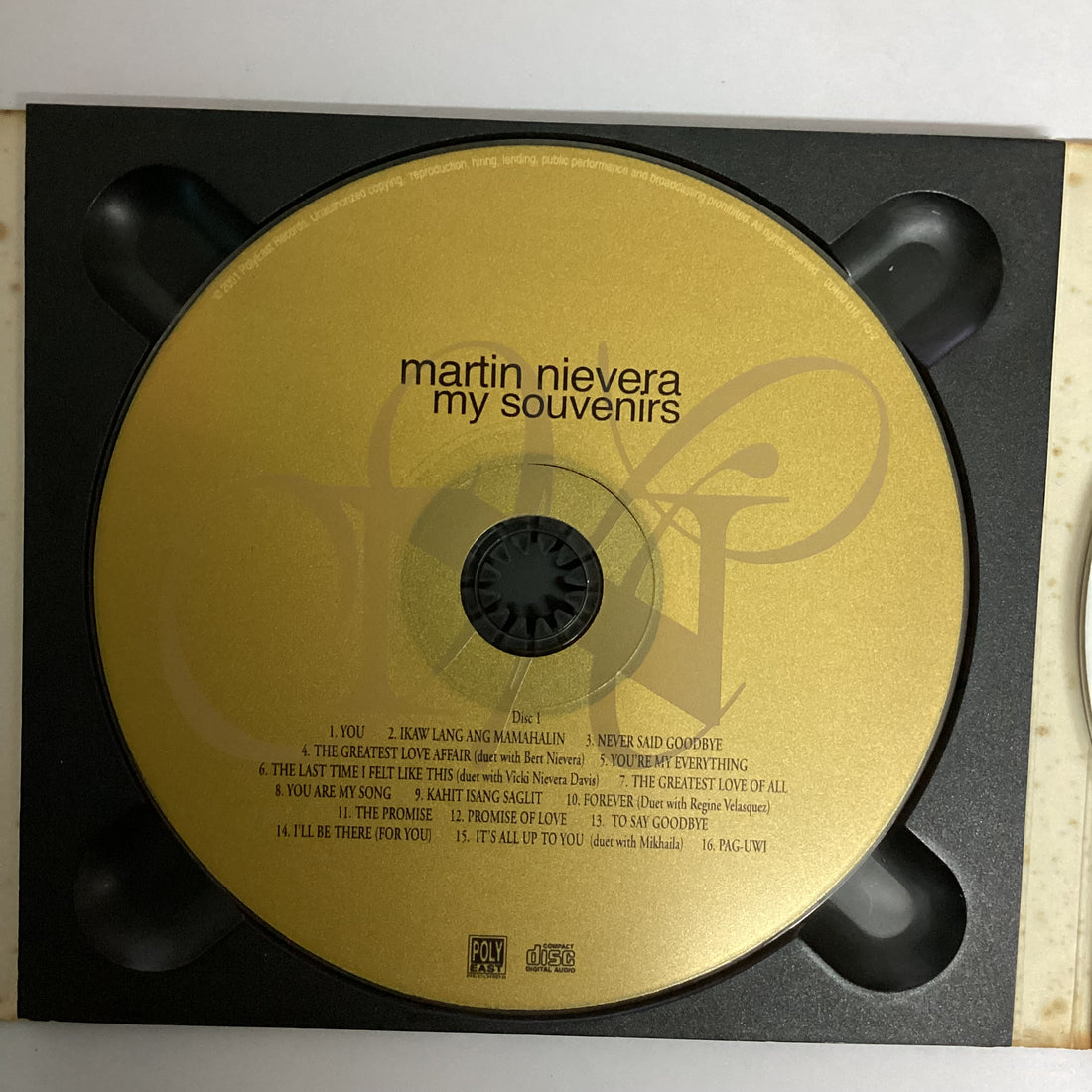 ซีดี Martin Nievera - My Souvenirs CD VG+ 2CDs