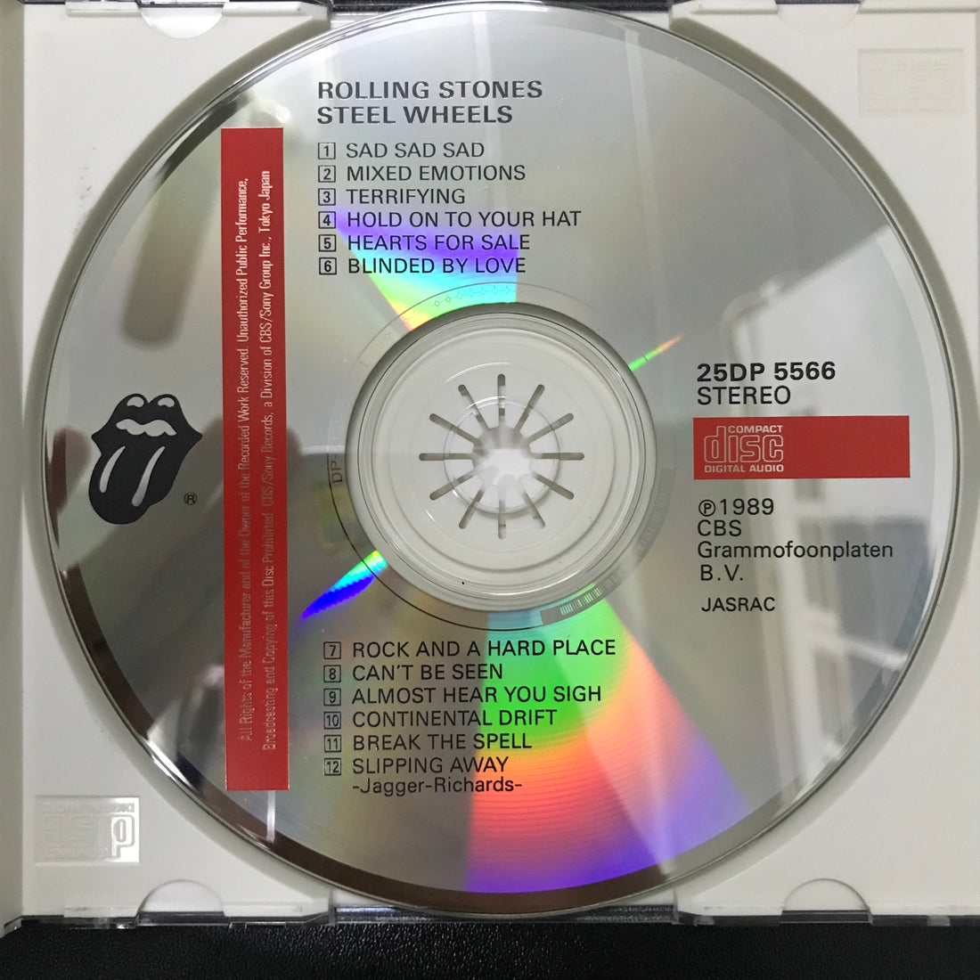 ซีดี The Rolling Stones - Steel Wheels CD VG+