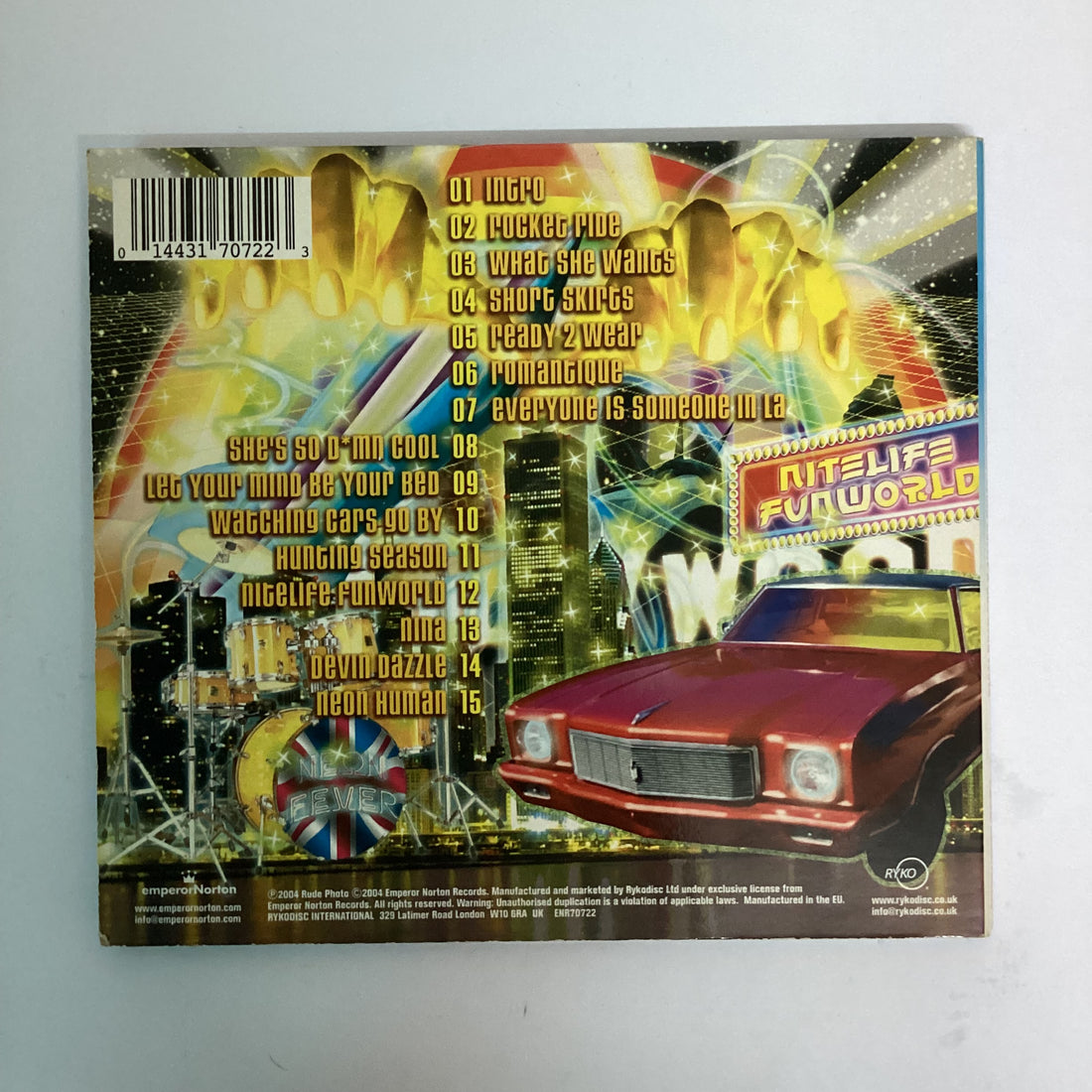 ซีดี Felix Da Housecat - Devin Dazzle & The Neon Fever CD VG+