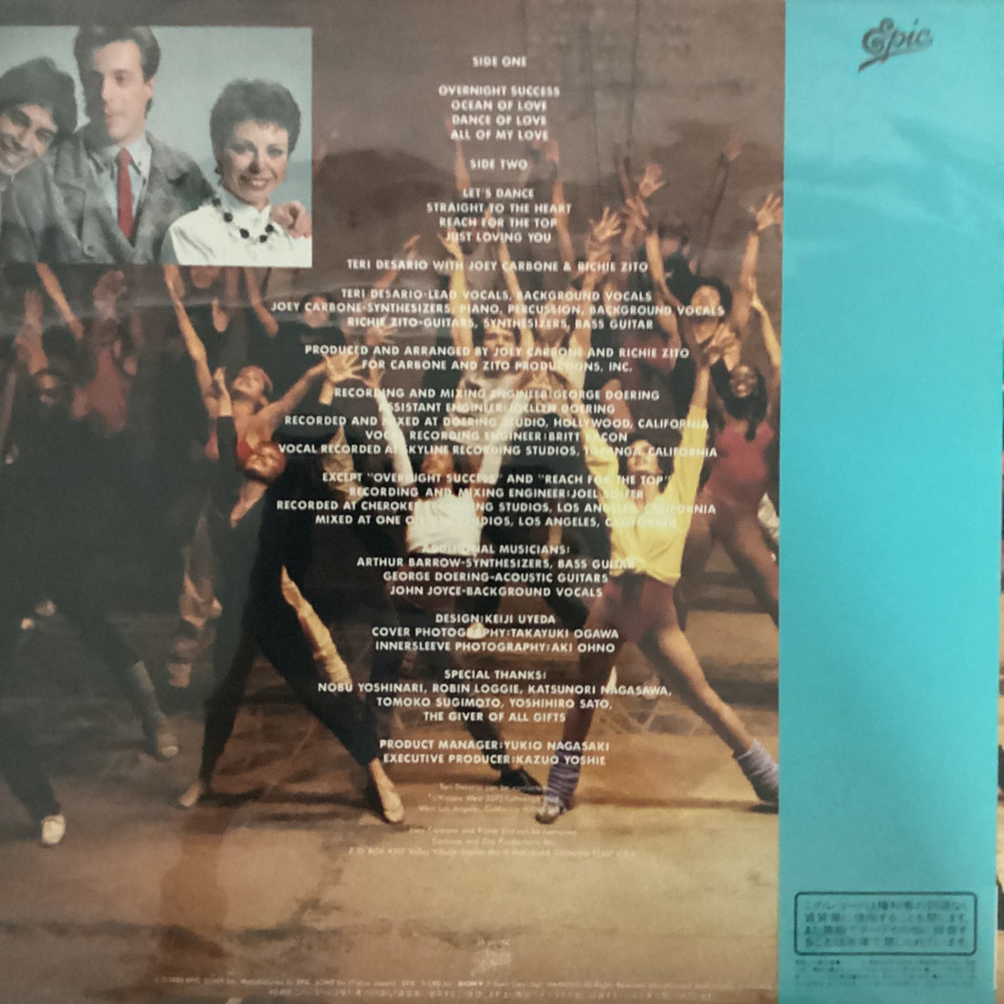 แผ่นเสียง Teri Desario With Joey Carbone & Richie Zito = Teri Desario ウィズ Joey Carbone & Richie Zito - Overnight Success = オーバーナイト・サクセス Vinyl VG+