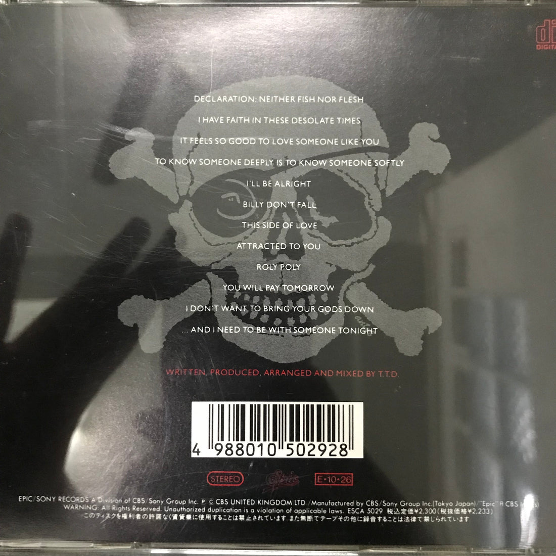ซีดี Terence Trent D'Arby - Terence Trent D'Arby's Neither Fish Nor Flesh: A Soundtrack Of Love, Faith, Hope, And Destruction CD VG+