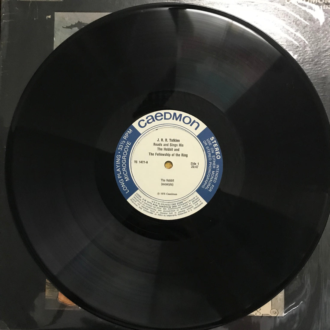 แผ่นเสียง J.R.R. Tolkien - Reads And Sings His The Hobbit And The Fellowship Of The Ring Vinyl VG+