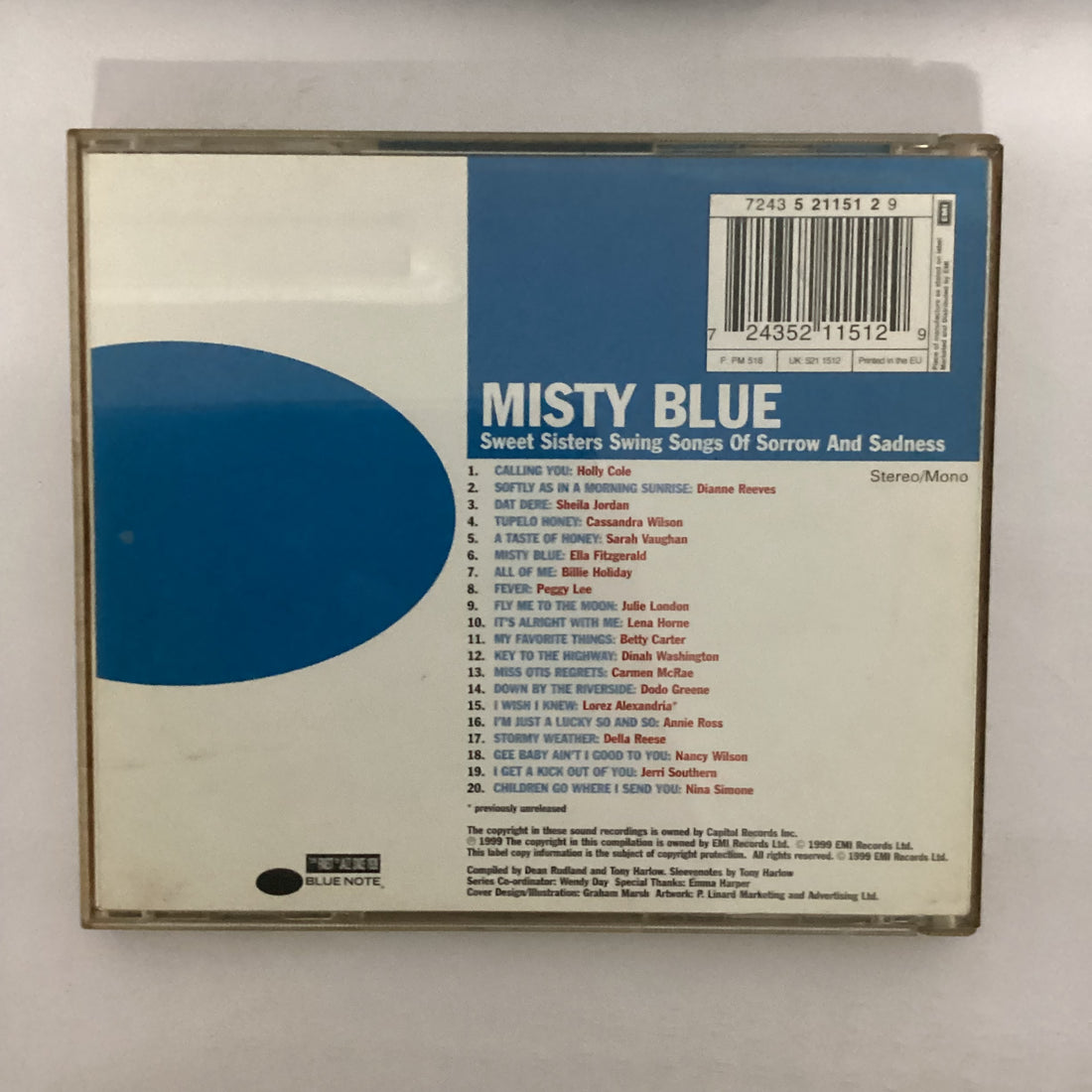 ซีดี Various - Misty Blue CD VG+