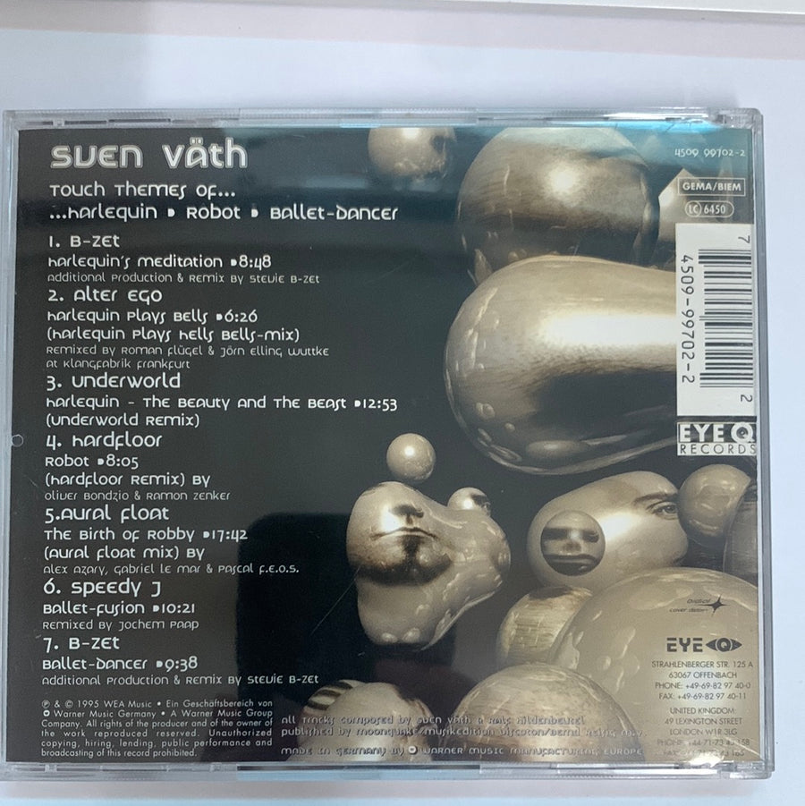 ซีดี Sven Väth - Touch Themes Of Harlequin - Robot - Ballet-Dancer (CD) (VG+)