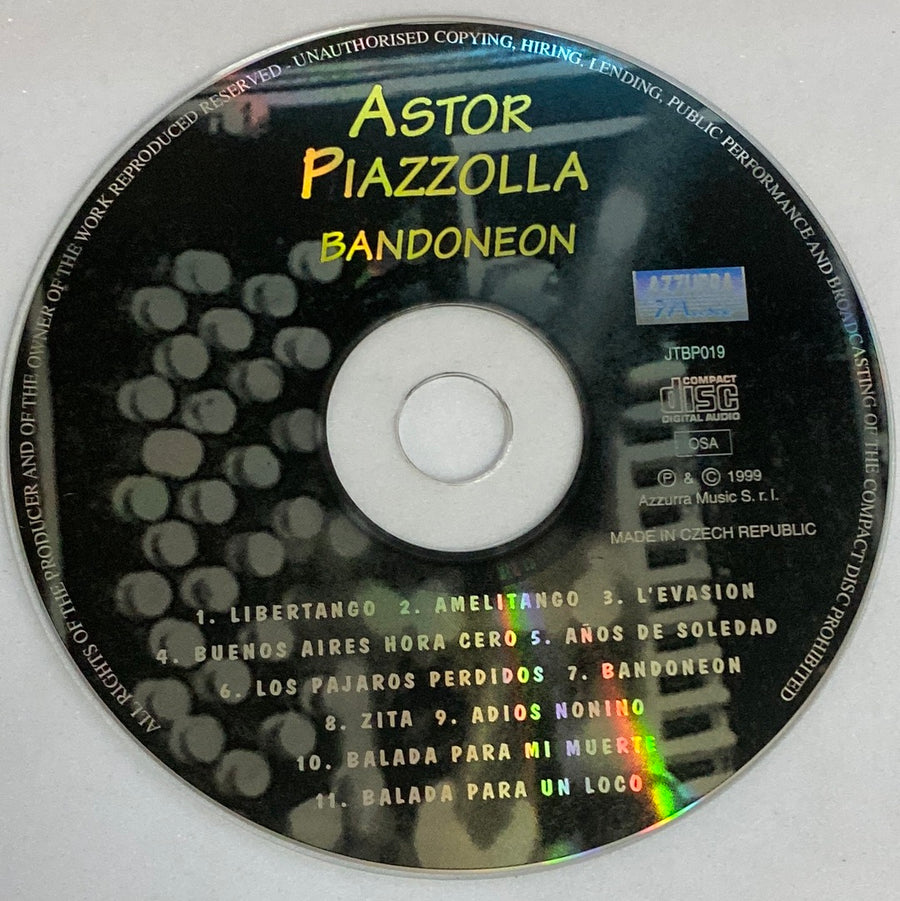 ซีดี Astor Piazzolla - Bandoneon CD VG+