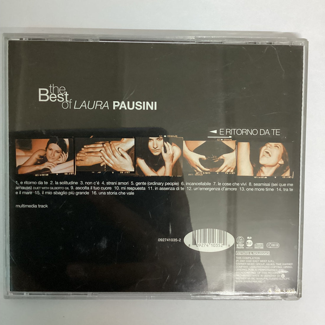ซีดี Laura Pausini - The Best Of Laura Pausini - E Ritorno Da Te CD VG