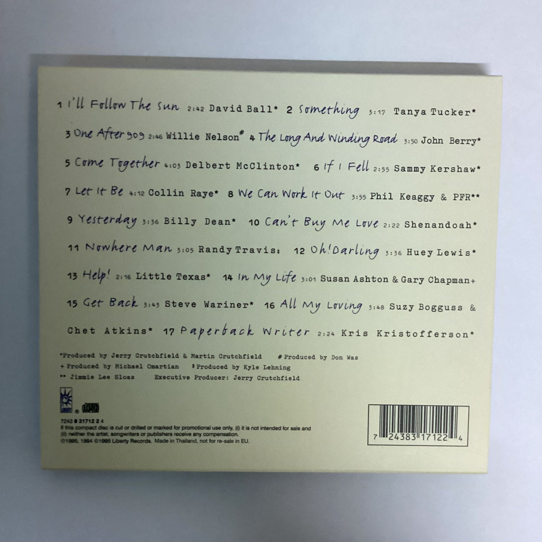 ซีดี Various - Come Together - America Salutes The Beatles CD NM or M-