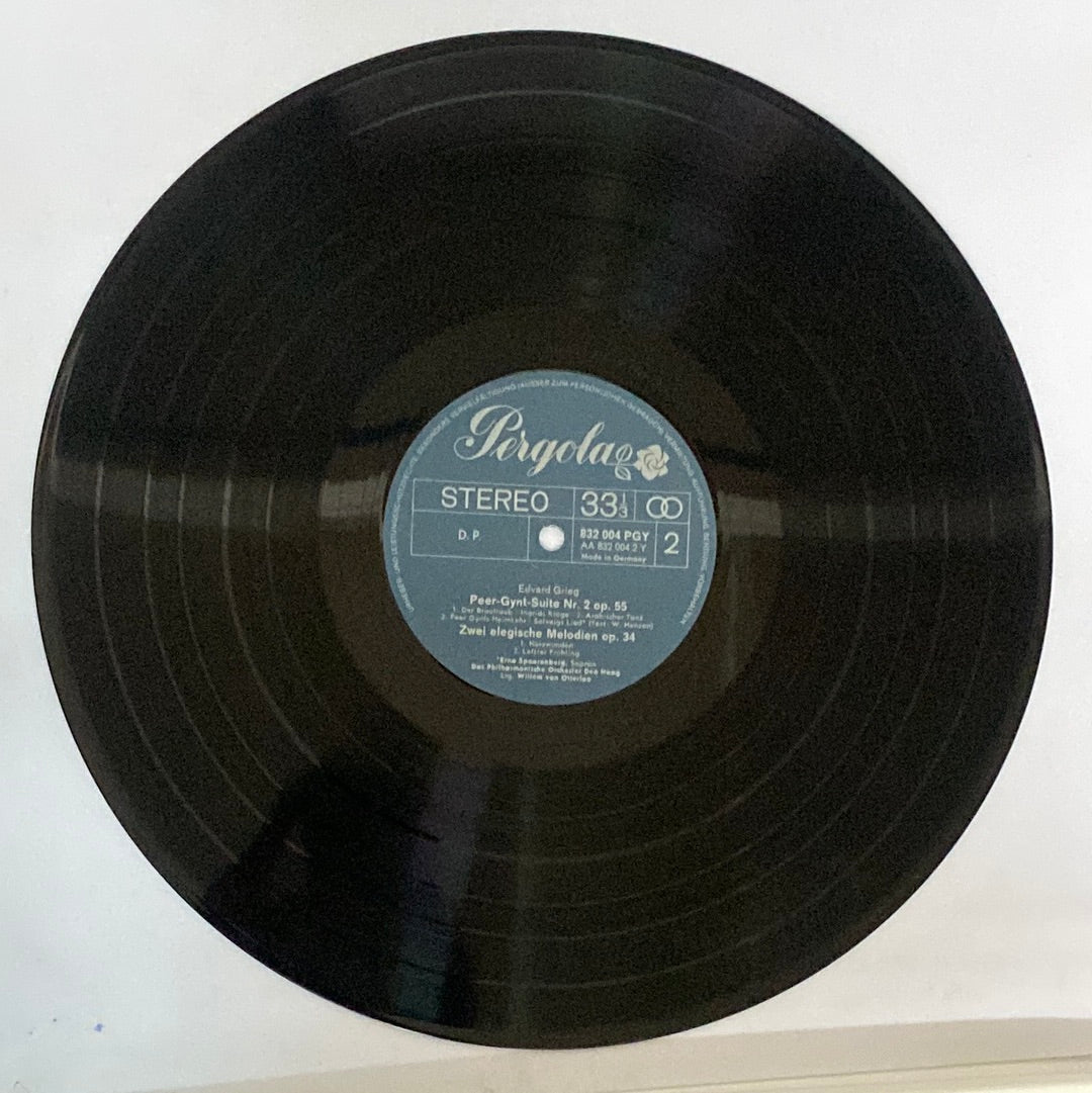 แผ่นเสียง Edvard Grieg - Zwei Elegische Melodien / Peer-Gynt-Suiten Nr. 1 Und Nr. 2 (Vinyl) (VG+)