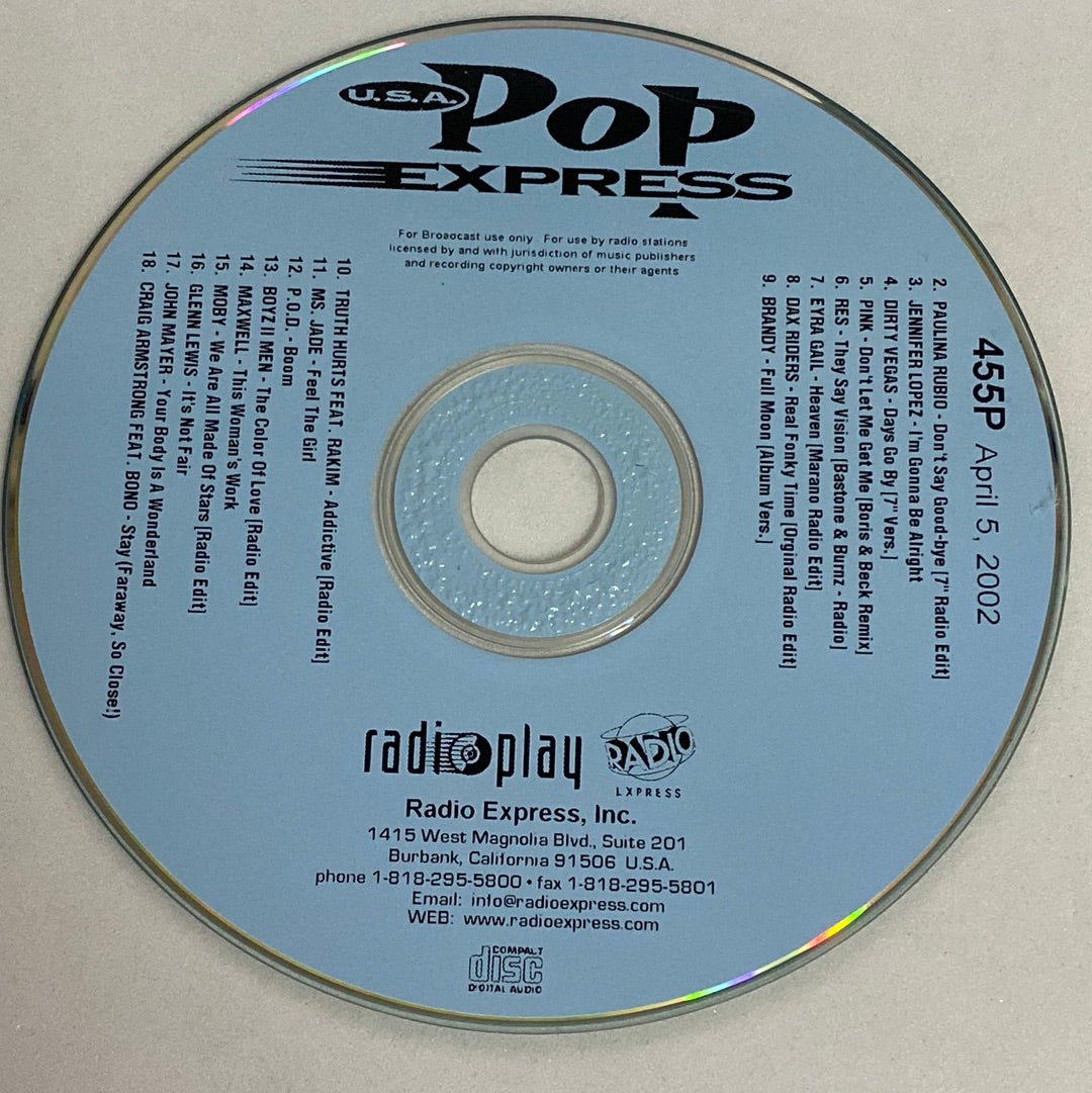 ซีดี Various - U.S.A. Pop Express 455 P (CD) (VG+)