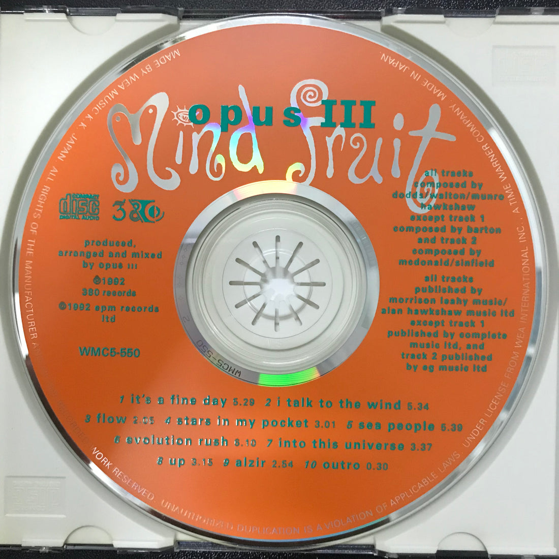 ซีดี Opus III - Mind Fruit CD VG+