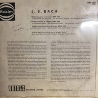 แผ่นเสียง J.S BACH - Violin Concerto BWV 1041 / Violin Concerto BWV 1042 / Double Violin Concerto BWV 1043 Vinyl VG