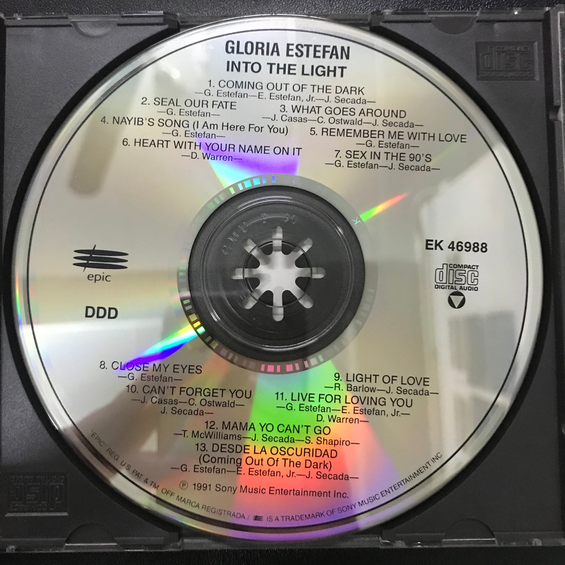 ซีดี Gloria Estefan - Into The Light CD VG+