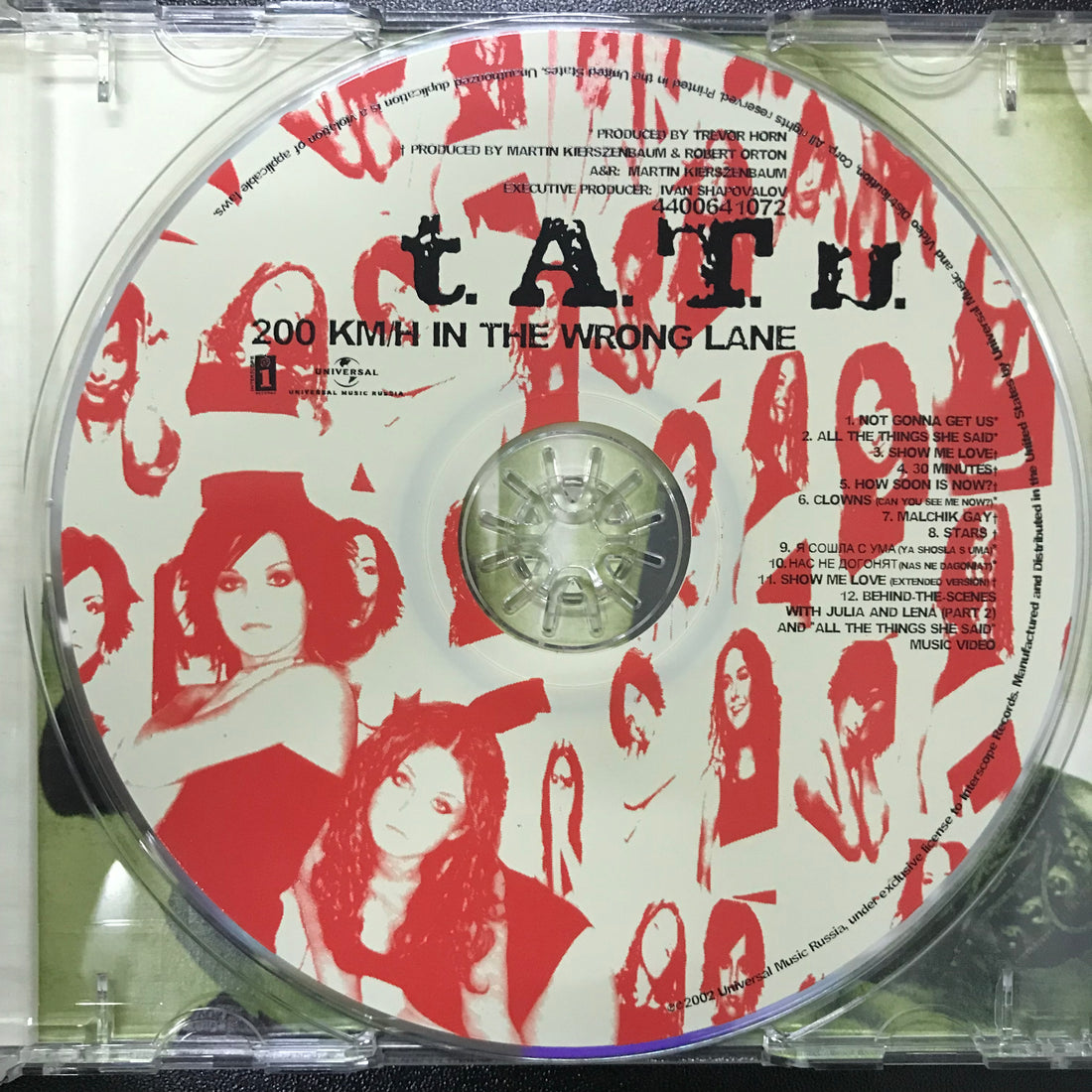 ซีดี t.A.T.u. - 200 KM/H In The Wrong Lane CD VG+