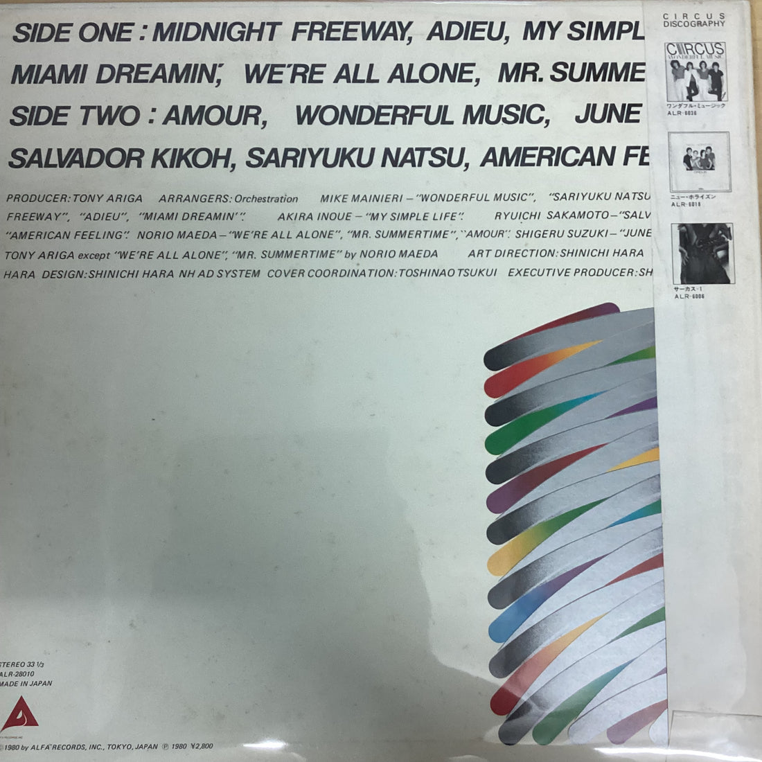 แผ่นเสียง Circus - Best Hits Circus = ベスト・ヒット・サーカス Vinyl VG+