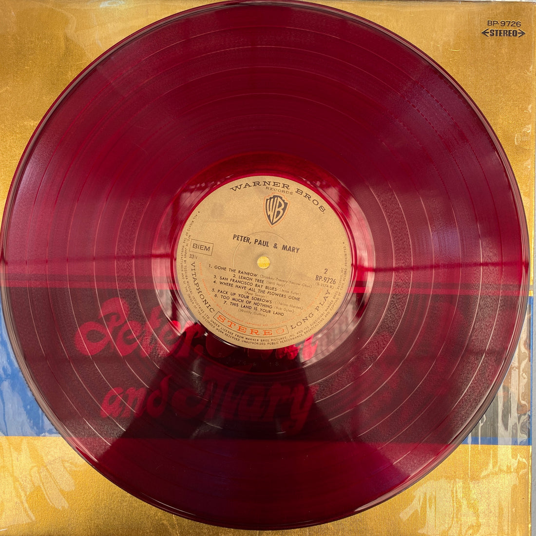 แผ่นเสียง Peter, Paul & Mary - Peter, Paul And Mary แผ่นสี Vinyl VG+