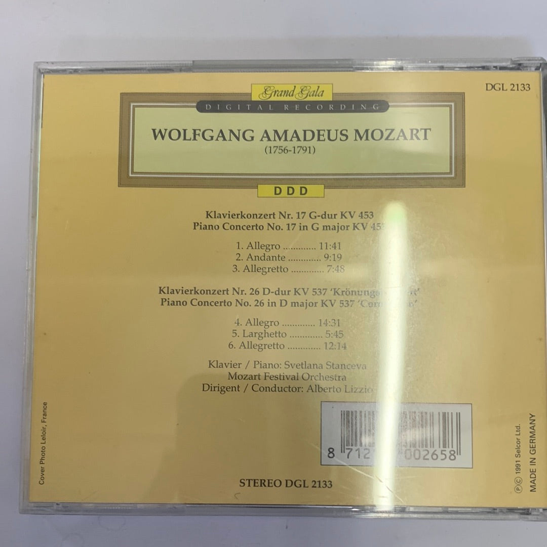 ซีดี Wolfgang Amadeus Mozart - Géza Anda, Camerata Academica Salzburg - Piano Concertos Nos 17 & 26 "Coronation" (CD) (VG+)