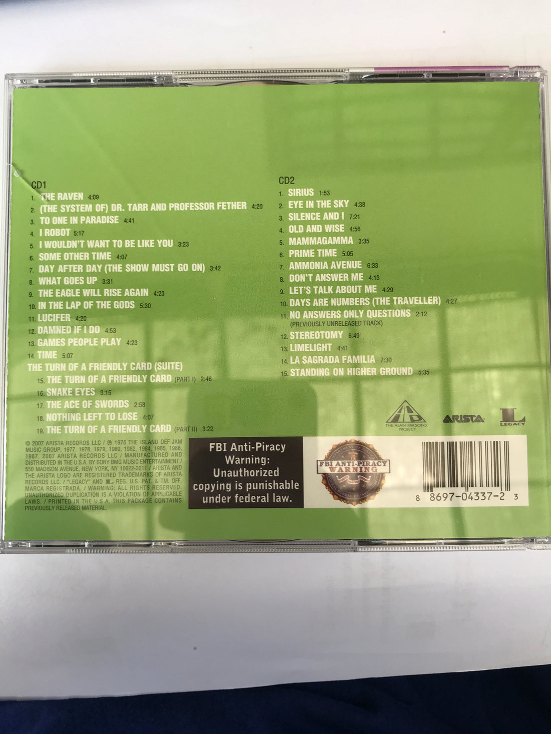 ซีดี The Alan Parsons Project - The Essential Alan Parst ons Projec CD NM or M-