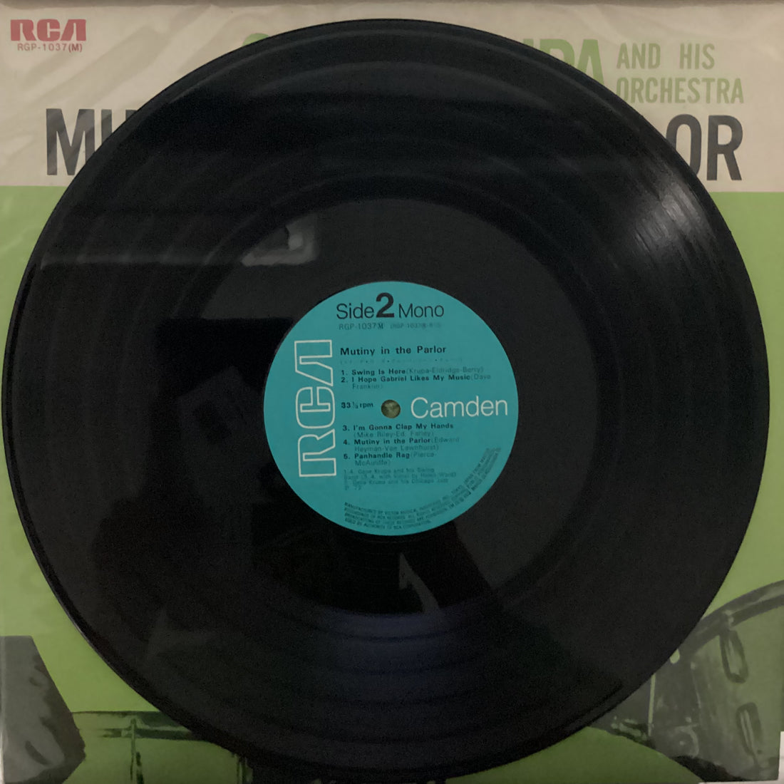 แผ่นเสียง Gene Krupa And His Orchestra - Mutiny In The Parlor Vinyl VG+