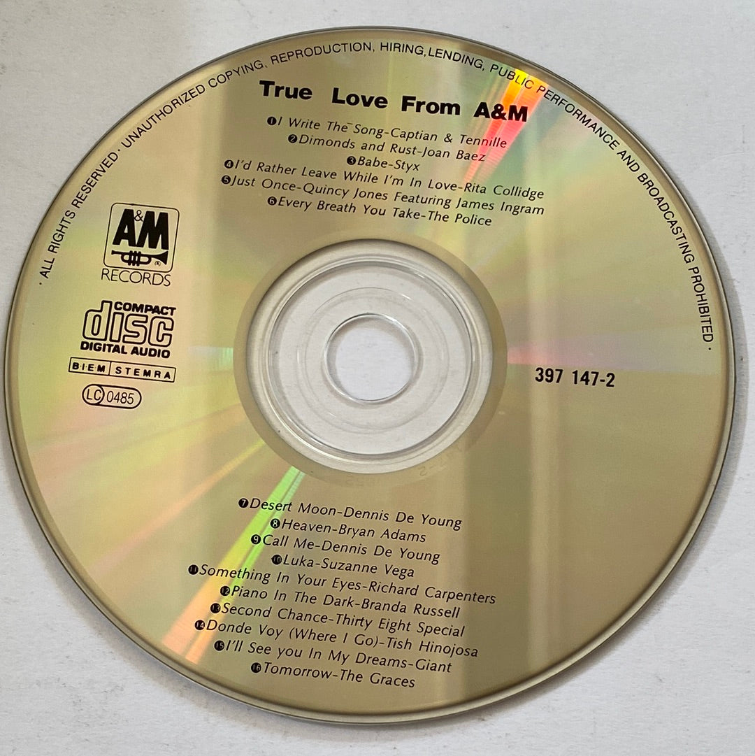 ซีดี Various - True Love From A&M (CD) (VG+)